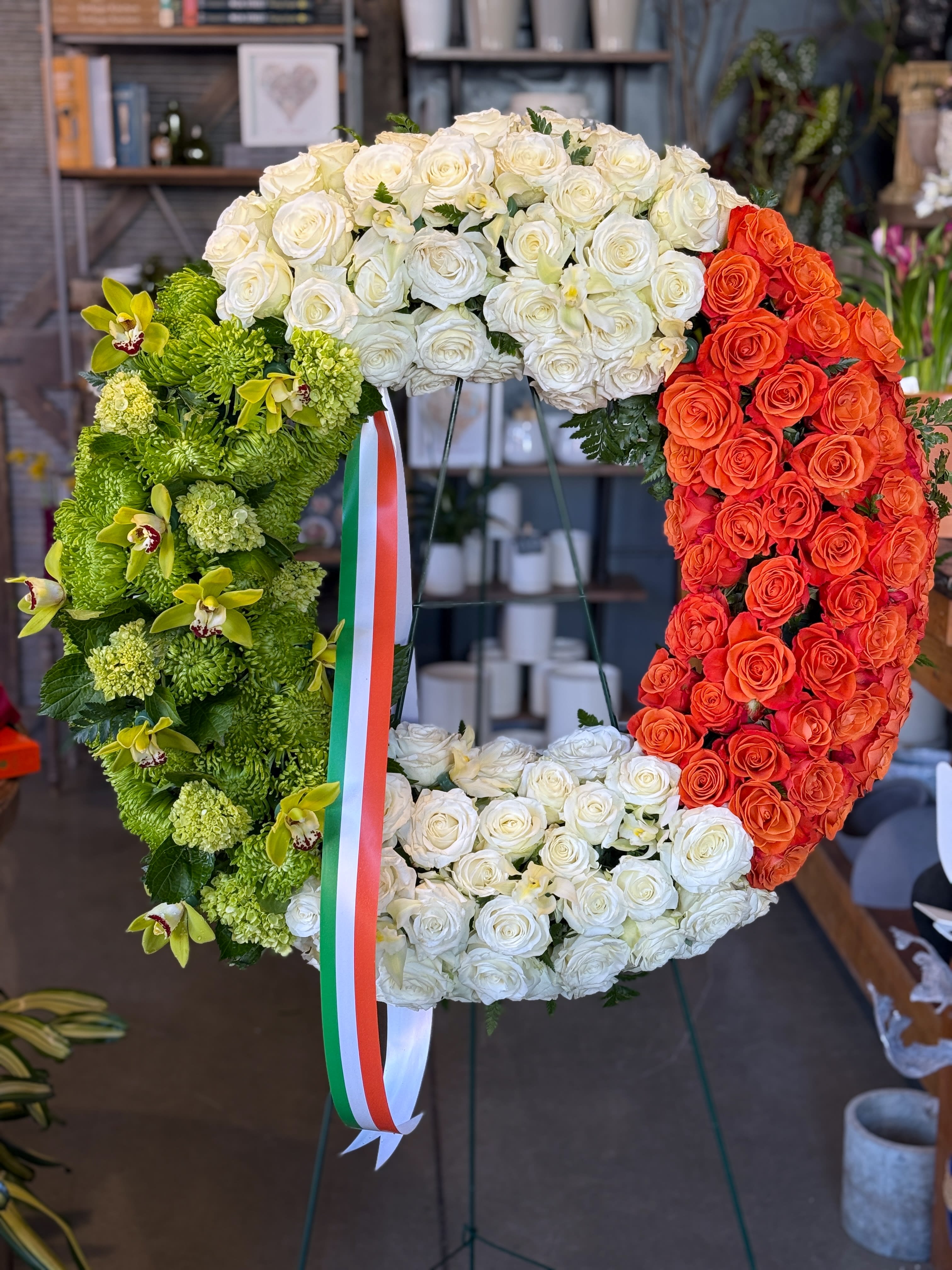 Irish Flag Sympathy Wreath
