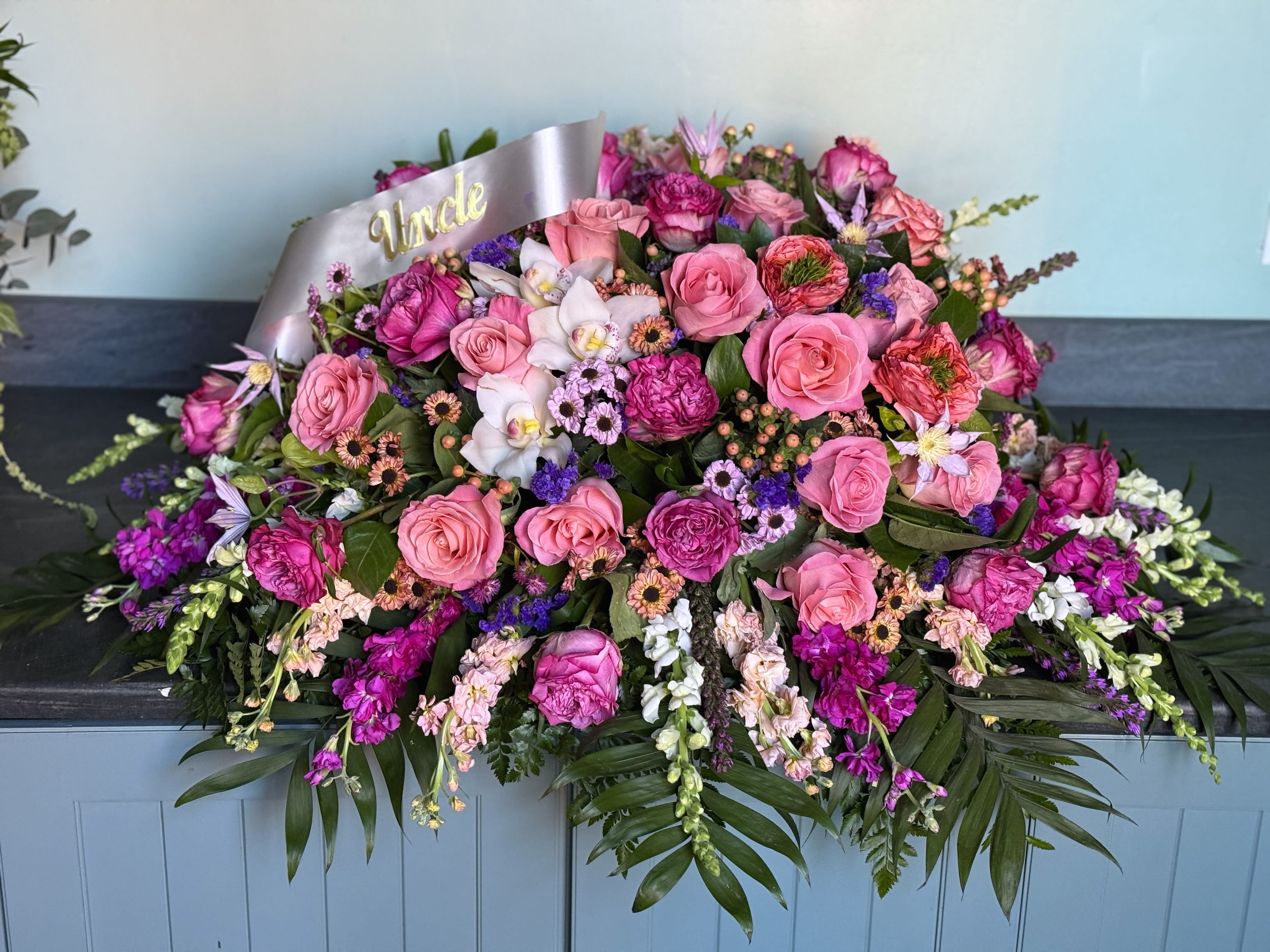 You're My Sunshine Sympathy Casket Spray