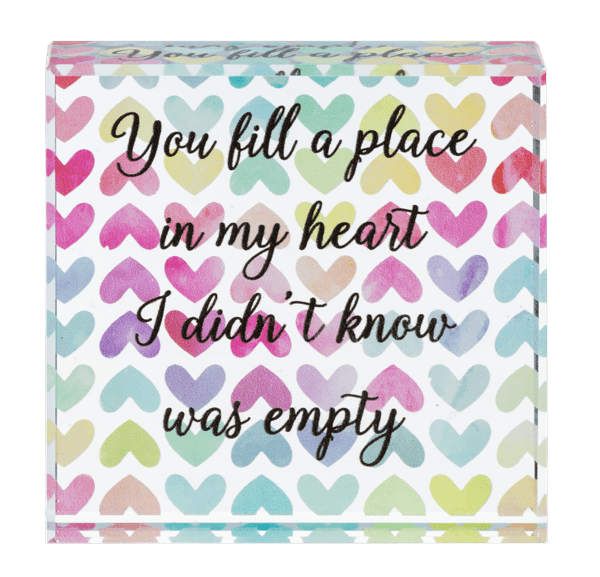 Block Talk - You fill a place in my heart I didn't know was empty Flower Bouquet