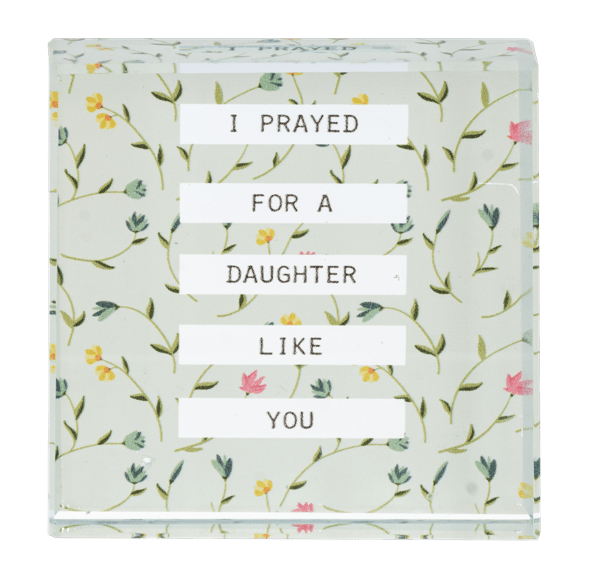 Block Talk - I prayed for a Daughter like you Flower Bouquet