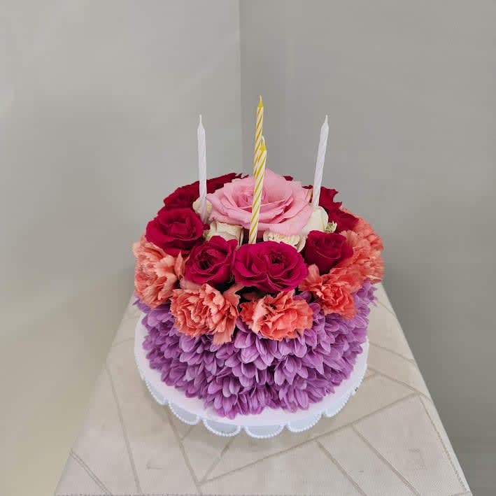 Birthday Cake! Flower Bouquet