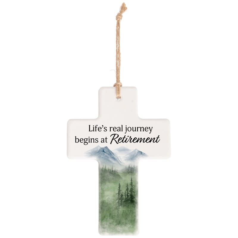 Retirement - Cross Ornament Flower Bouquet