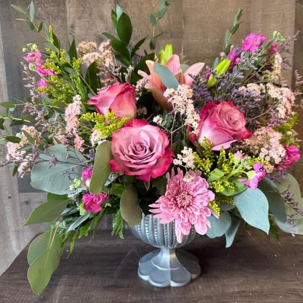 Regal Compote Arrangement Flower Bouquet