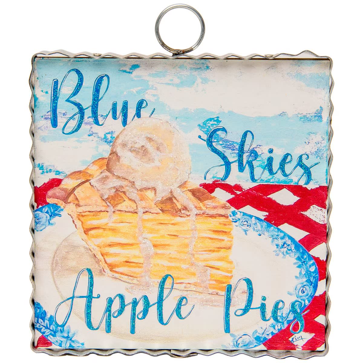 Mini "Blue Skies Apple Pie's" Flower Bouquet