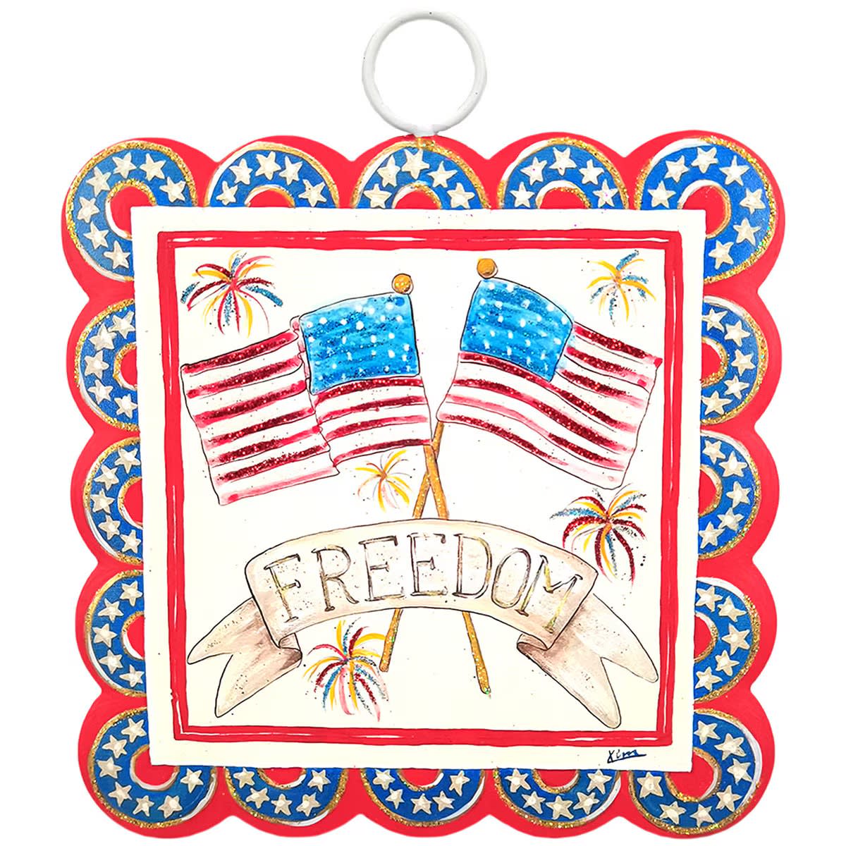 Mini Scallop Freedom Flag