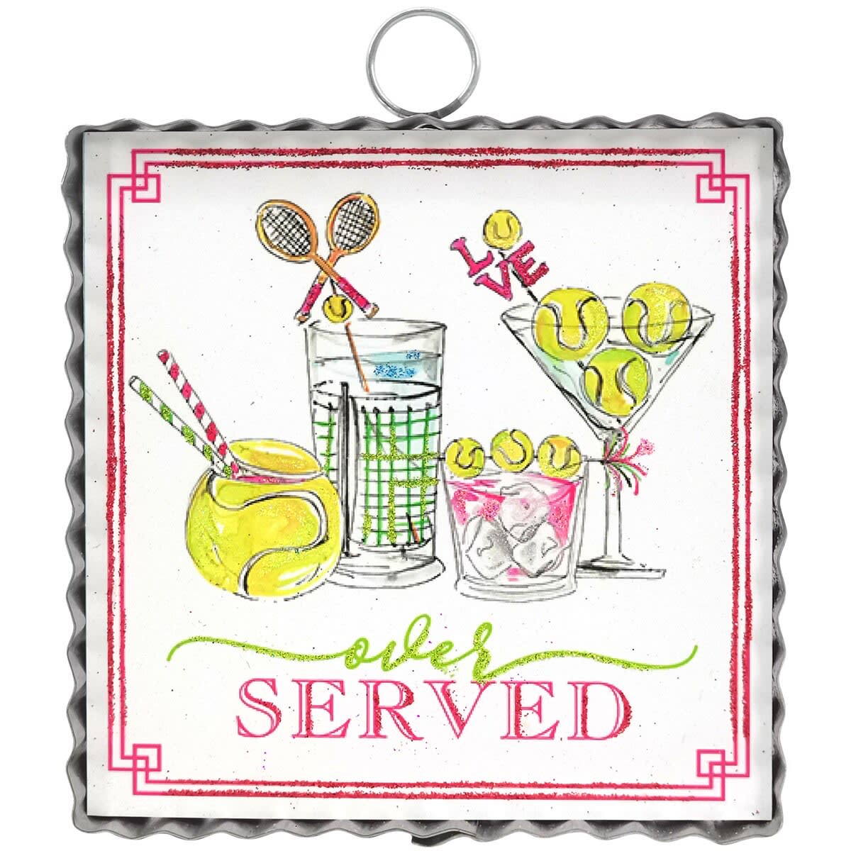 Mini "Over Served" Flower Bouquet