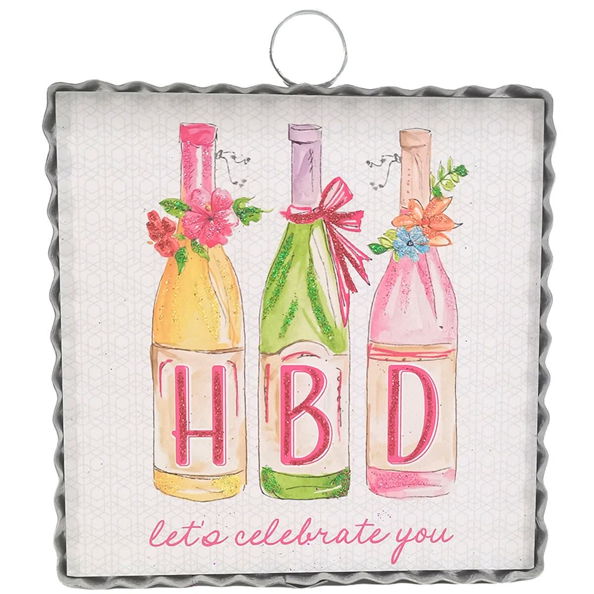 Mini "HBD Lets Celebrate Flower Bouquet