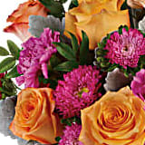 Pink and Orange Jewel Tone Bouquet