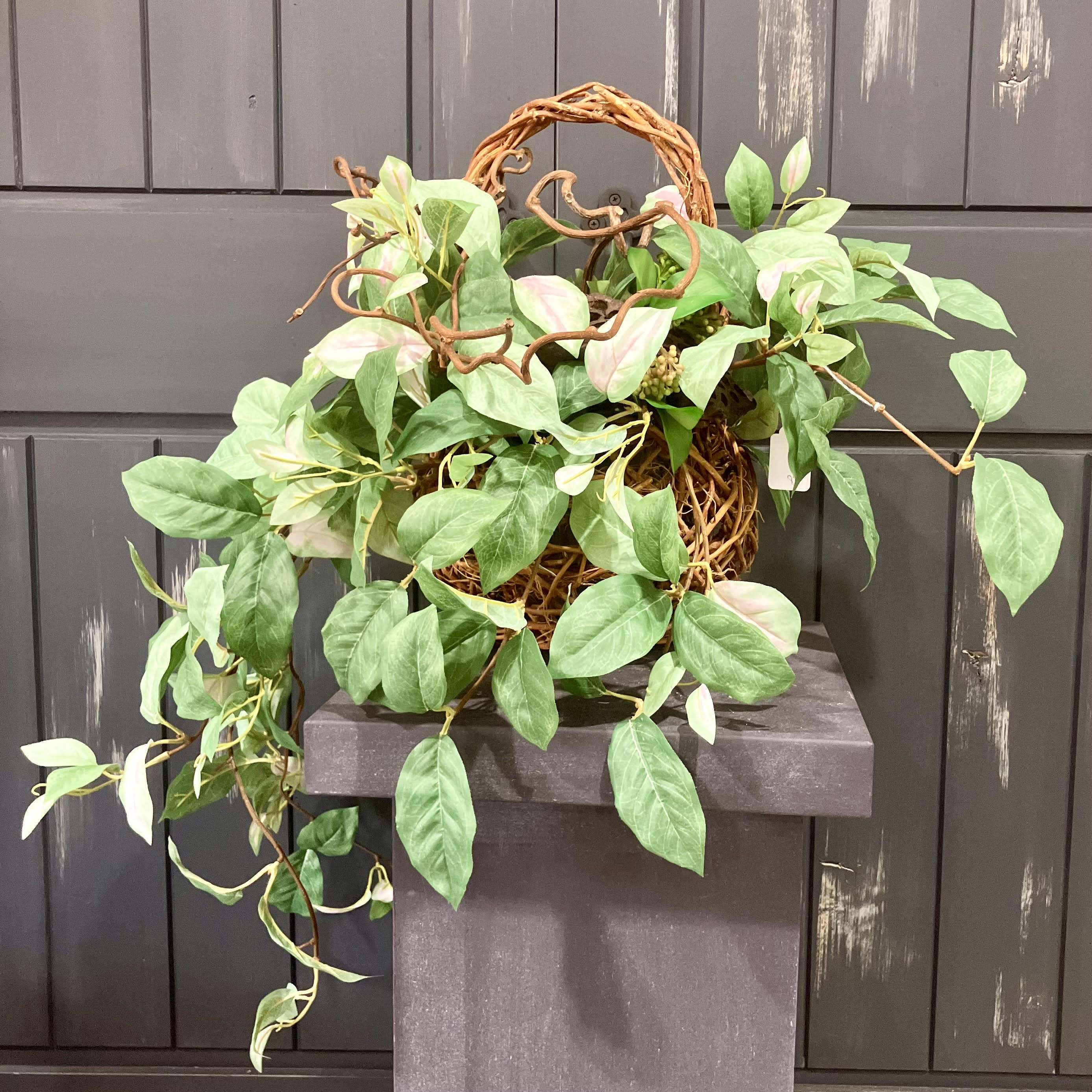 Basket of Life Artificial Greenery Accent Flower Bouquet