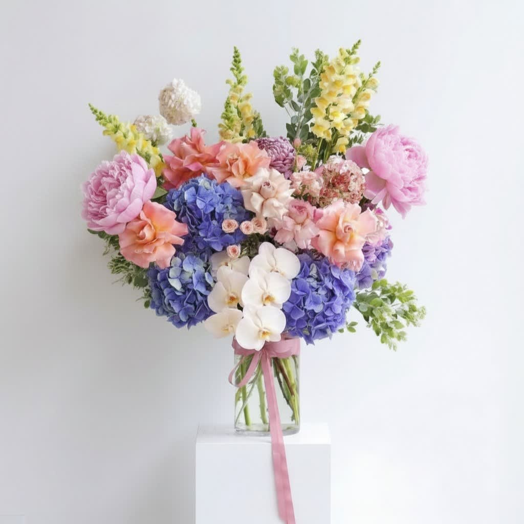 Luxury Orchid & Peonies Flower Bouquet