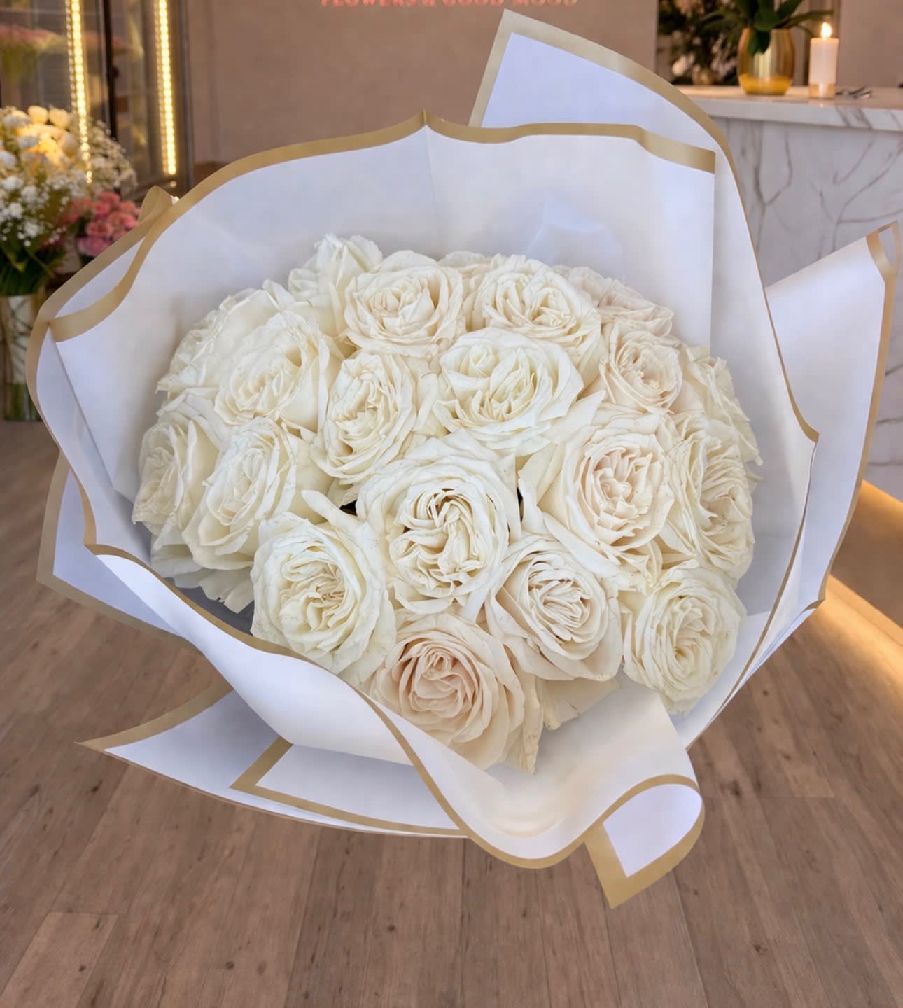 White Rose Bouquet