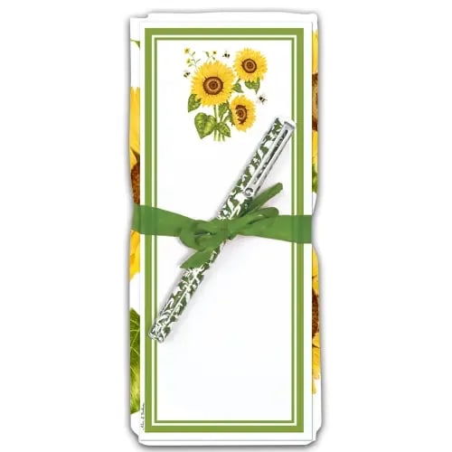 Sunflower Towel, Magnetic Notepad & Pen Set