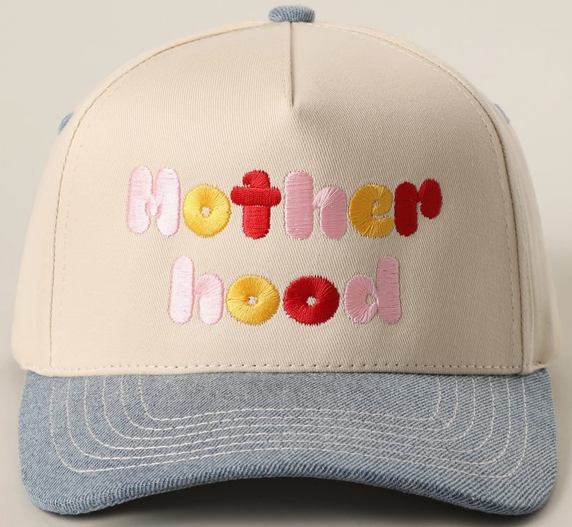 Motherhood Embroidery Two-Tone Trucker Hat