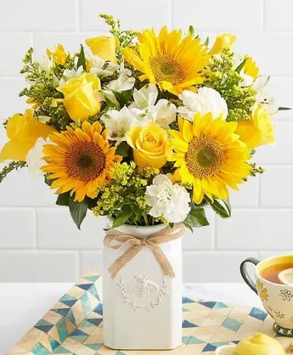 Honey Bee buzz For Summer Flower Bouquet