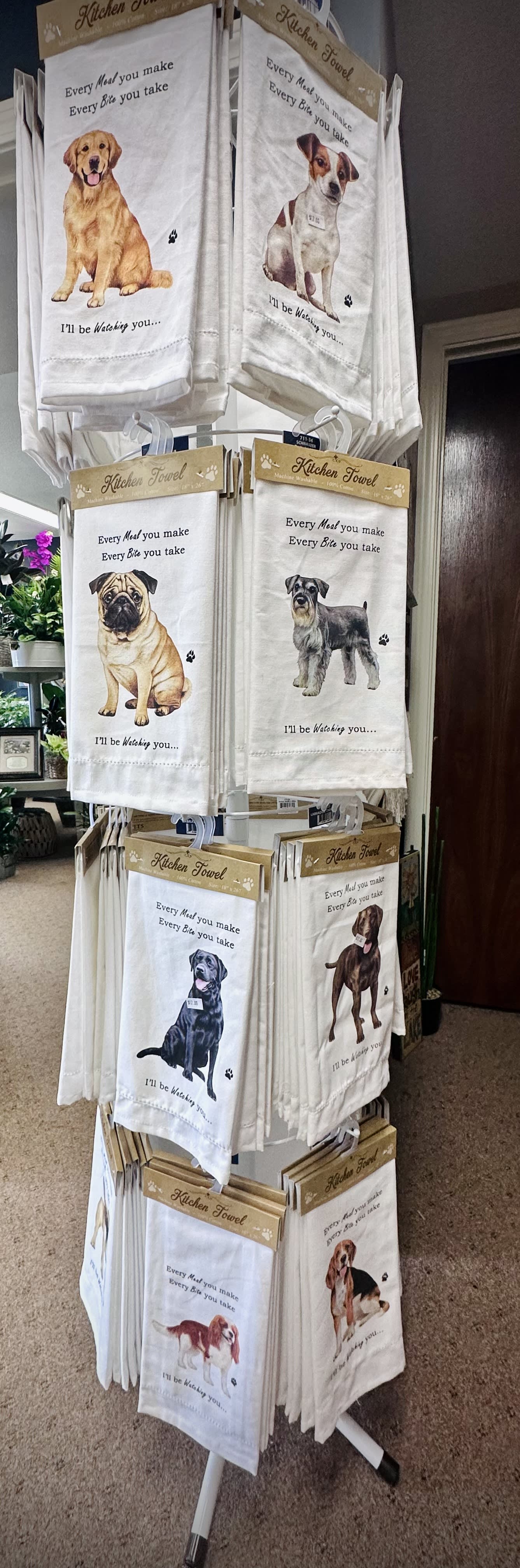 E&S Pets Kitchen Towel (1) - Variety of Dog Breeds