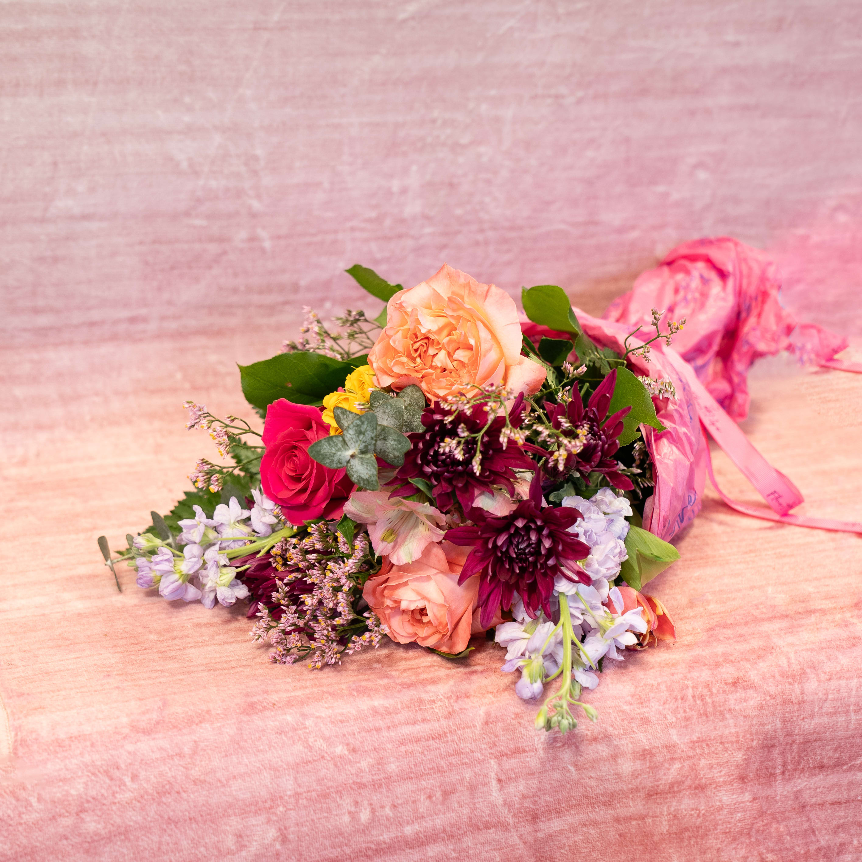 Fresh Assorted Hand Wrap Bouquet