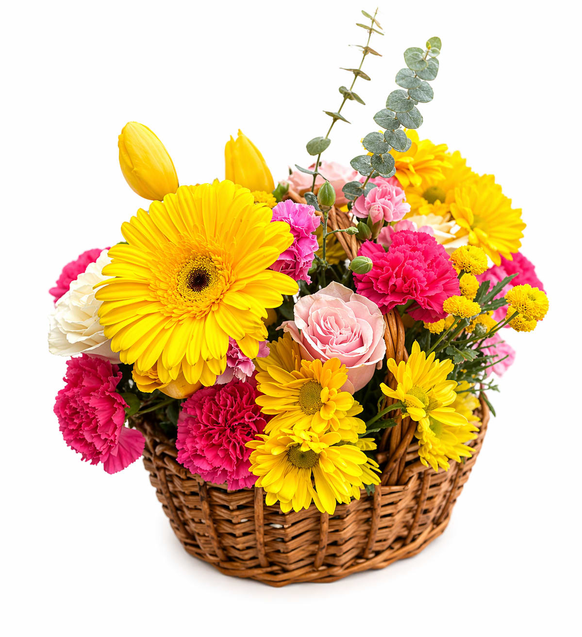 Mother's Day Basket Flower Bouquet
