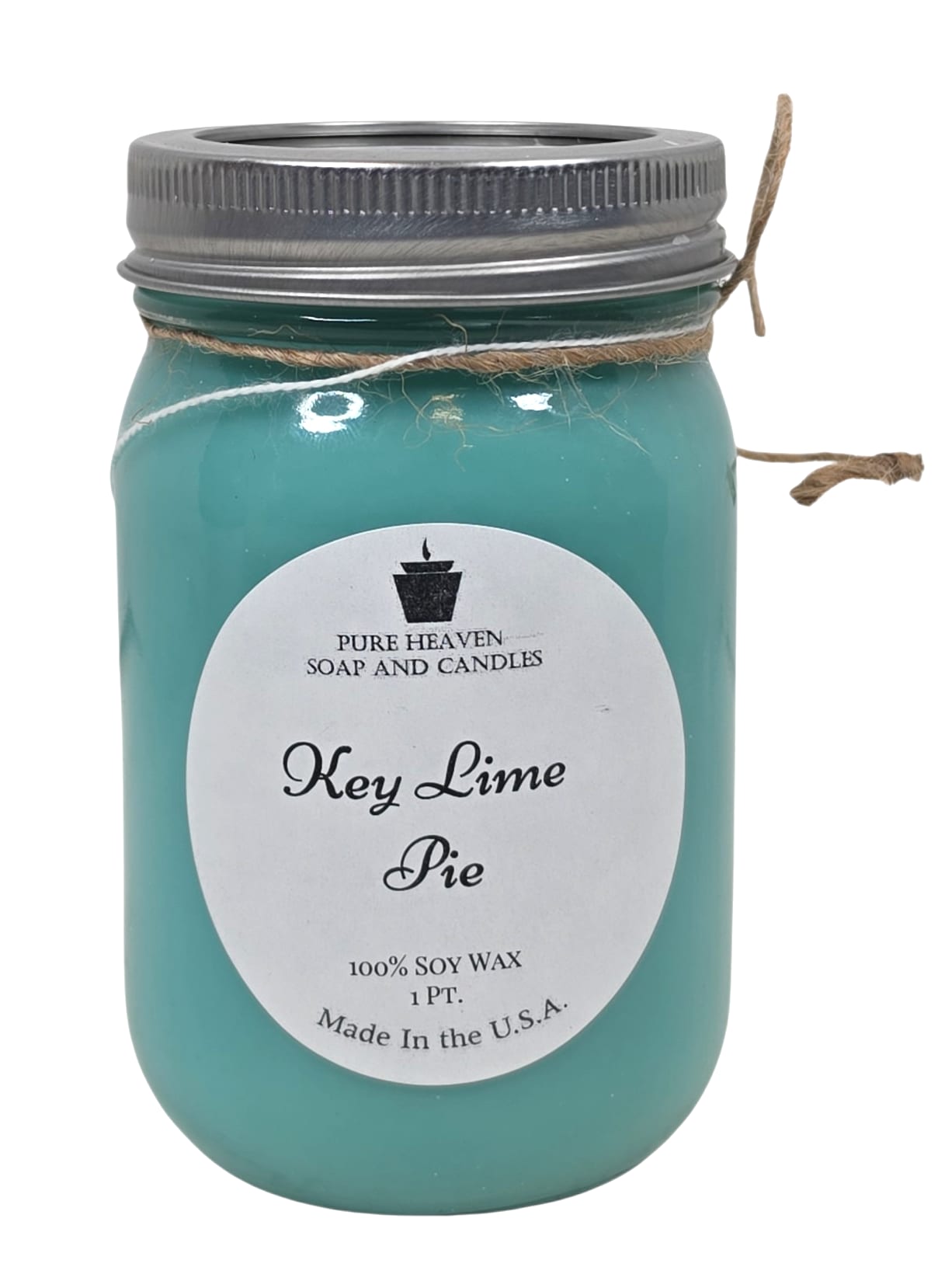 Key Lime Pie Soy Candle | Fresh Citrus Scented Mason Jar Candle