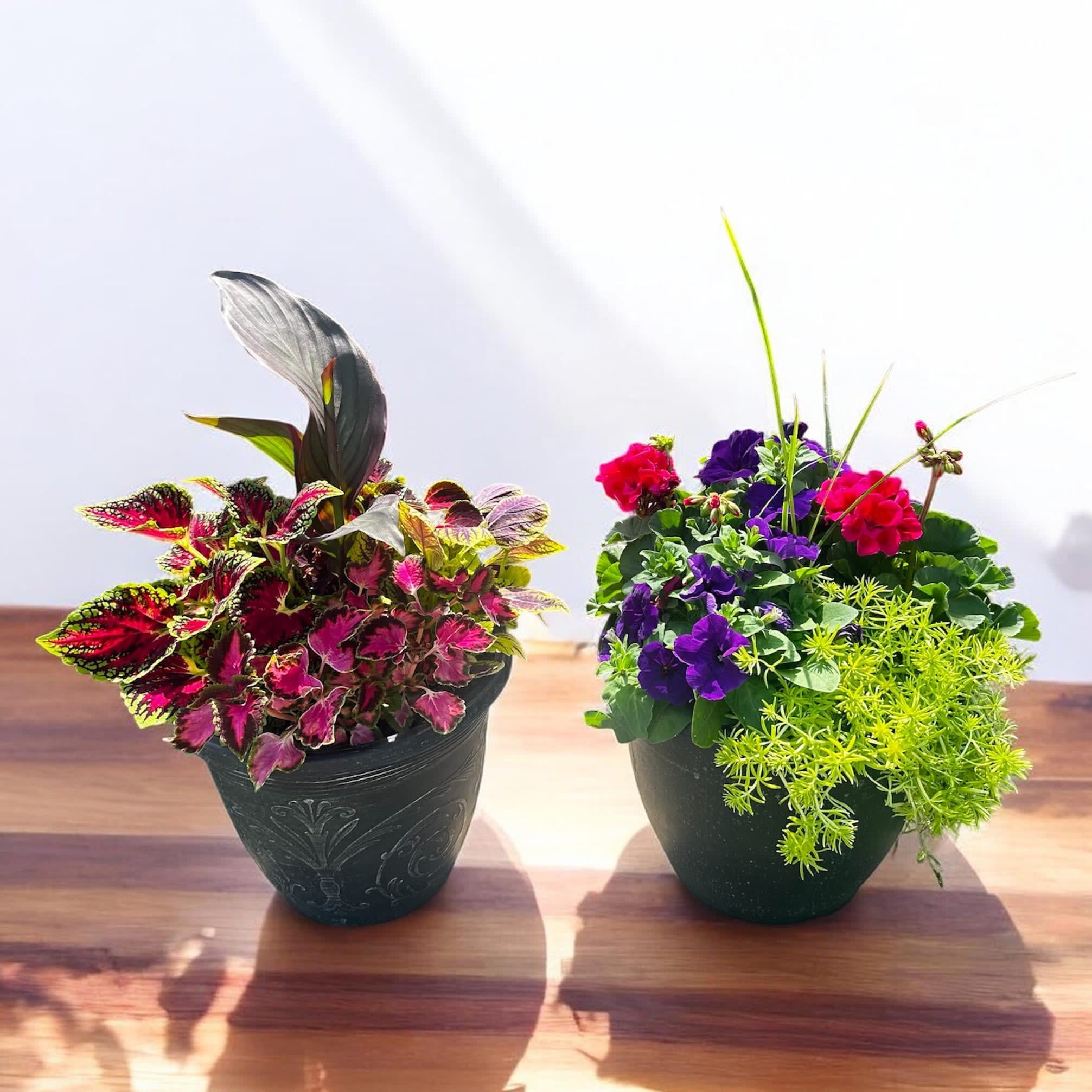 Outdoor Patio Pot Flower Bouquet
