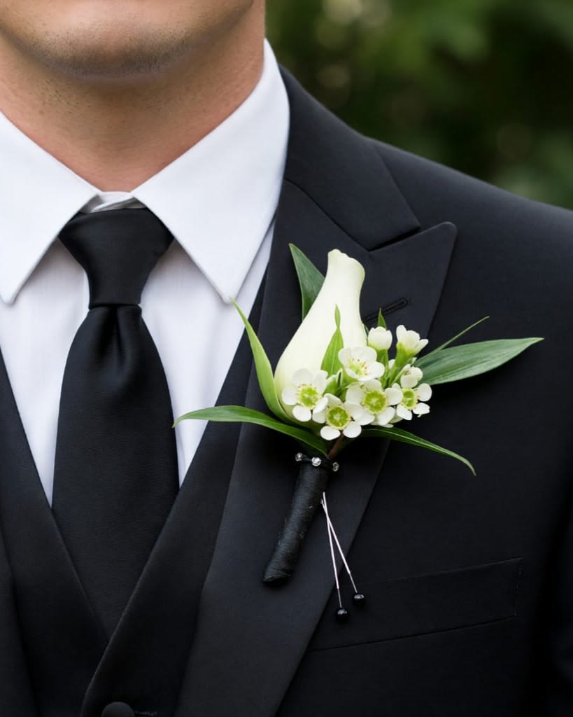 Classic White Boutonniere