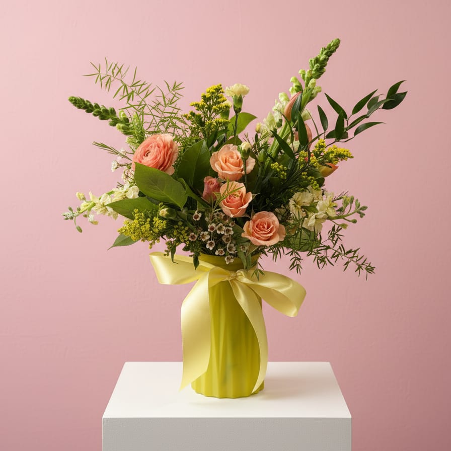 Golden Embrace Flower Bouquet