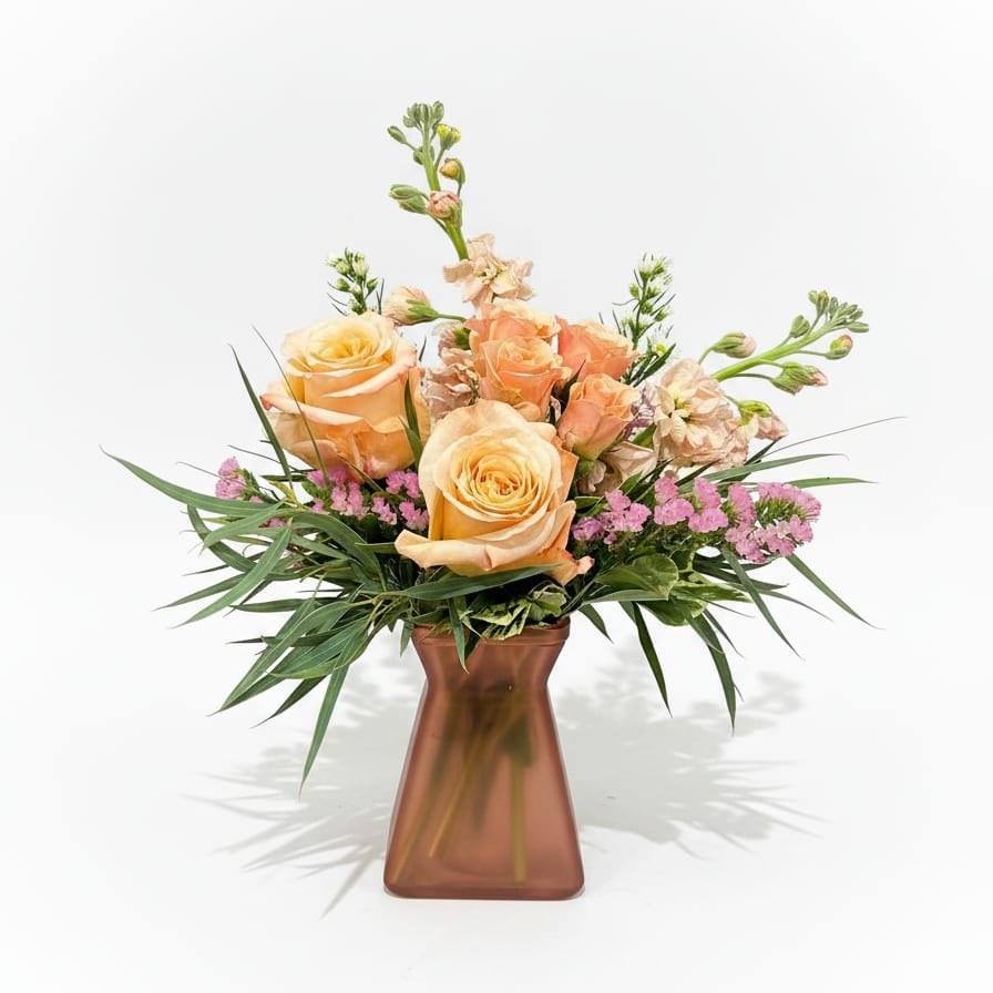 Perfect Peach Flower Bouquet