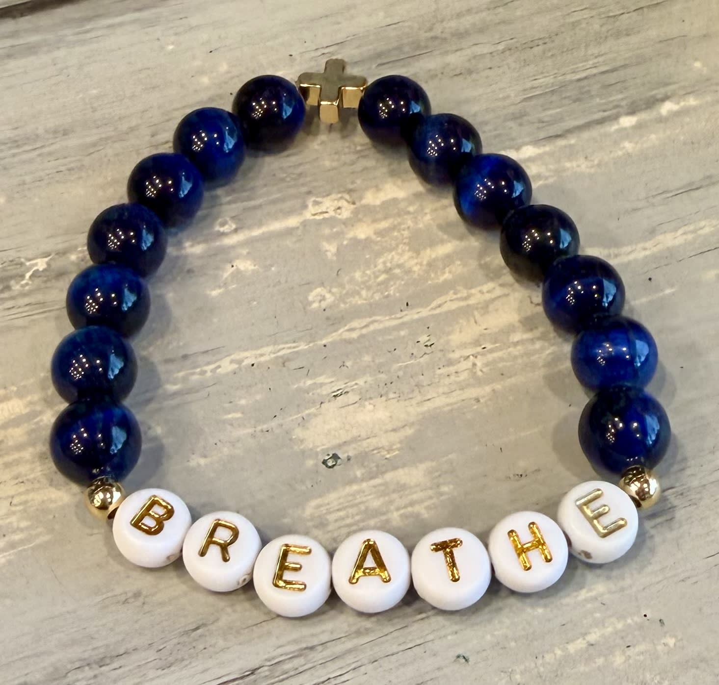 Breathe Blue Tiger Eye Bracelet