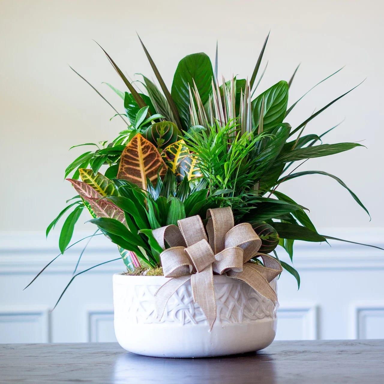Ceramic Dish Garden Flower Bouquet
