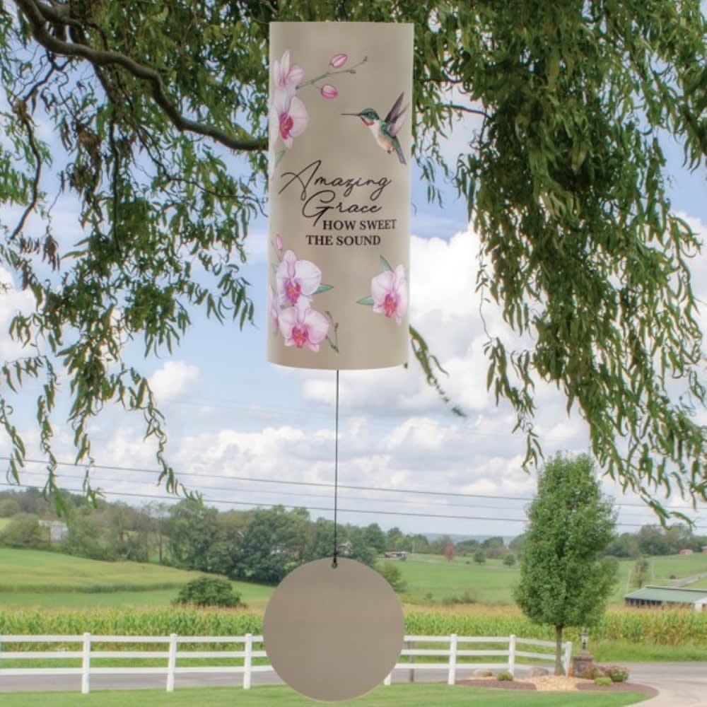Amazing Grace 18" Cylinder Sonnet Chime Flower Bouquet