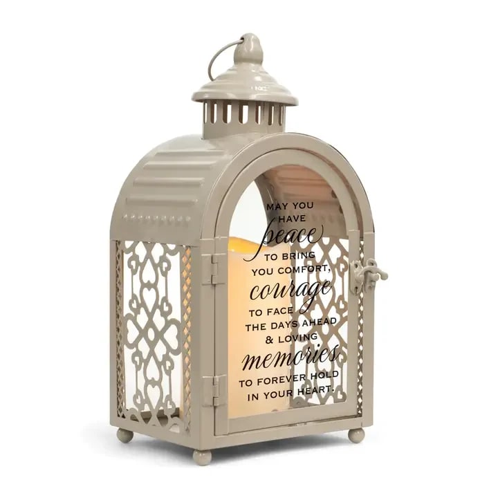 Forever in Your Heart Memorial Lantern Flower Bouquet