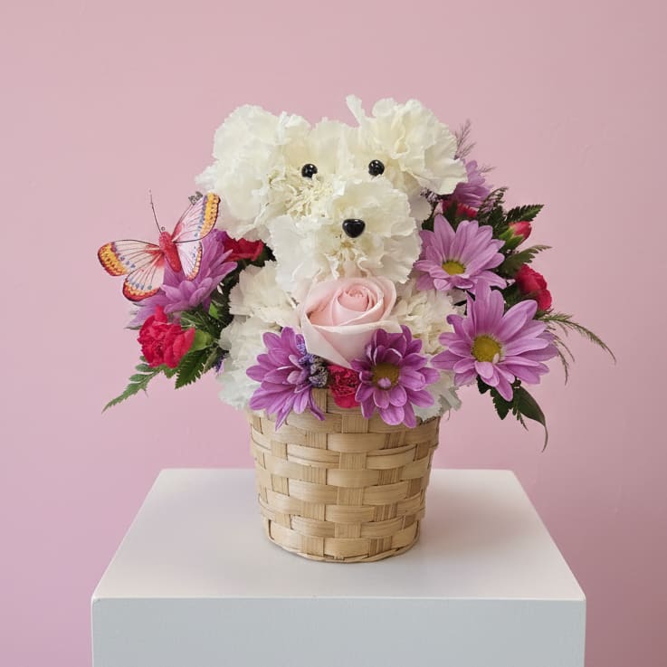 Precious Pup Flower Bouquet