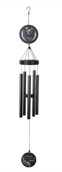 Carson 45" SOLAR WIND CHIME -ARMS OF AN ANGEL (63615)