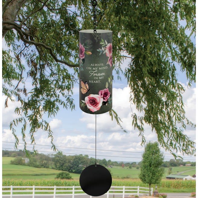 Forever In My Heart Varnish Cylinder Sonnet Chime Flower Bouquet