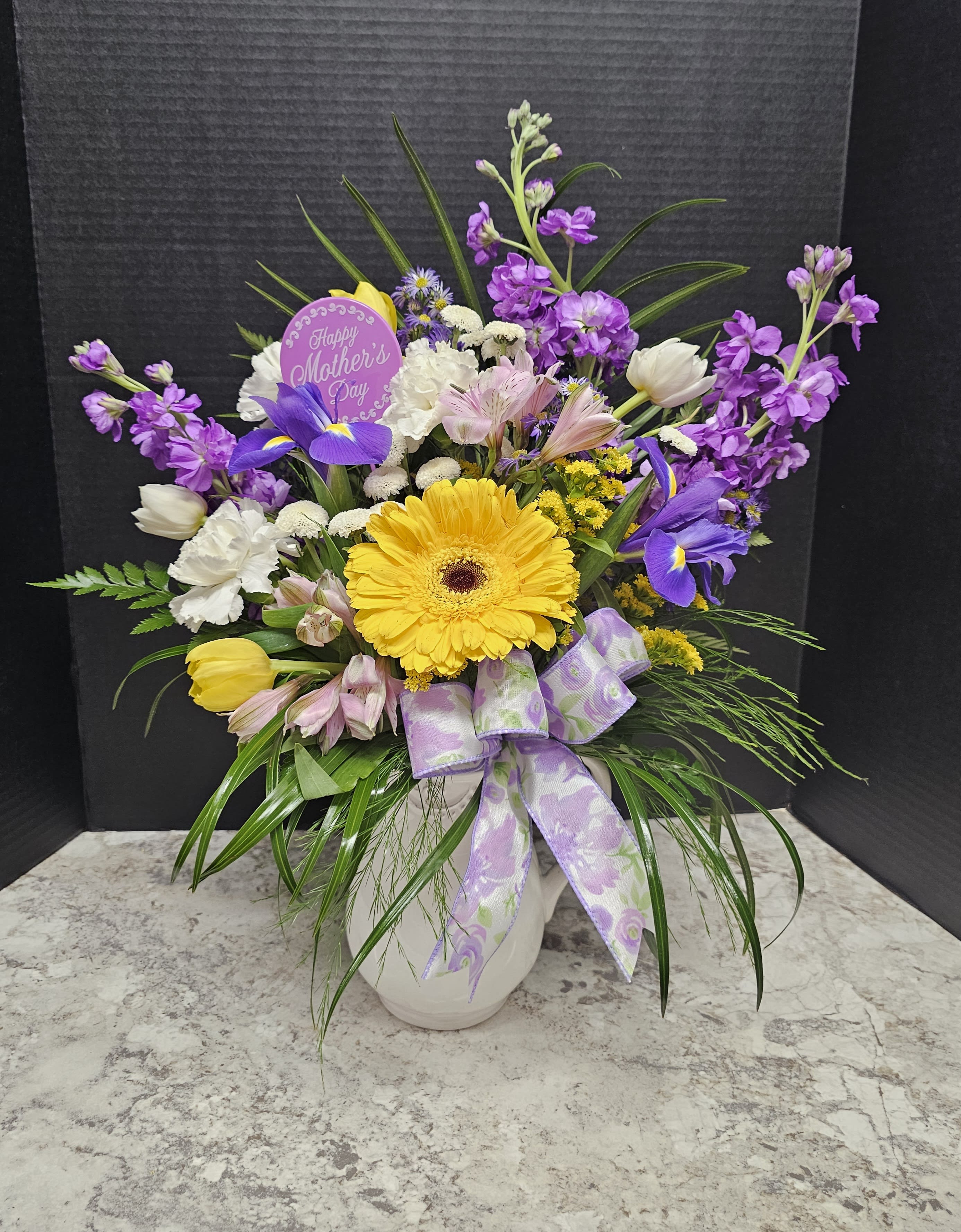 Mom's Pitcher Perfect Flower Bouquet
