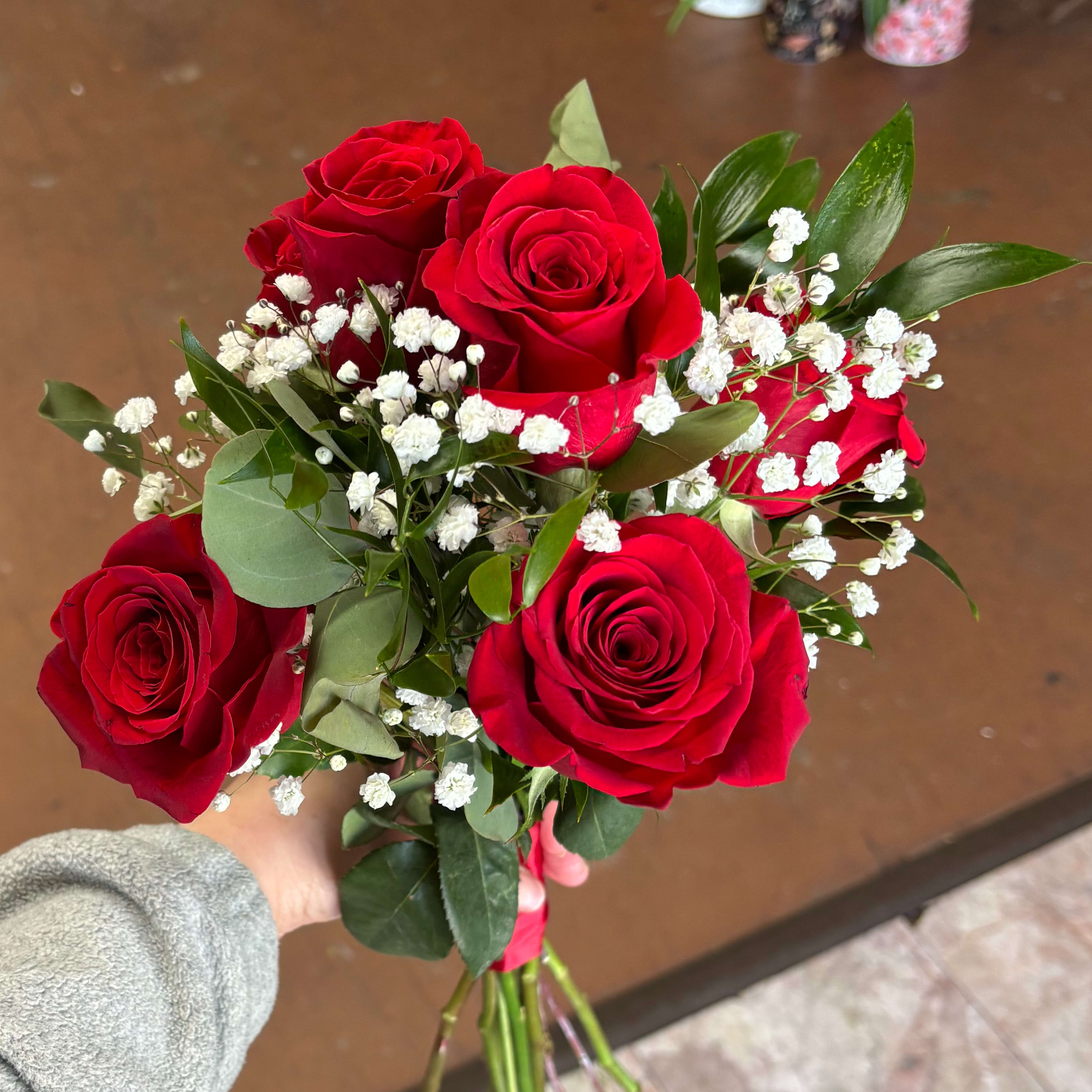 Red Rose Hand-tied Bouquet