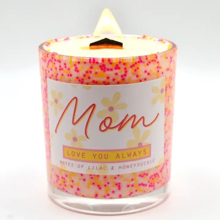 Mom Love You Always Candle
