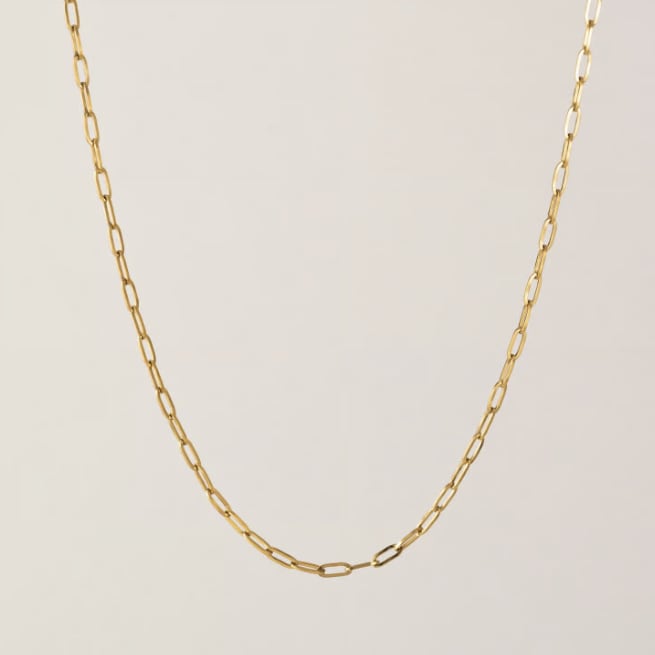 Paperclip Necklace - Gold