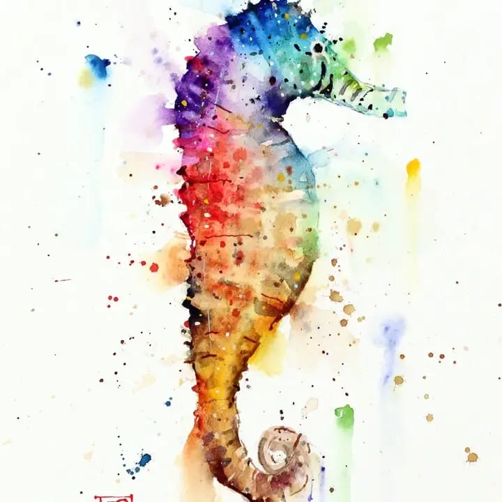Sea Horse Card