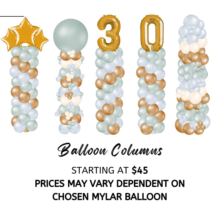 Free Standing Balloon Tower Flower Bouquet