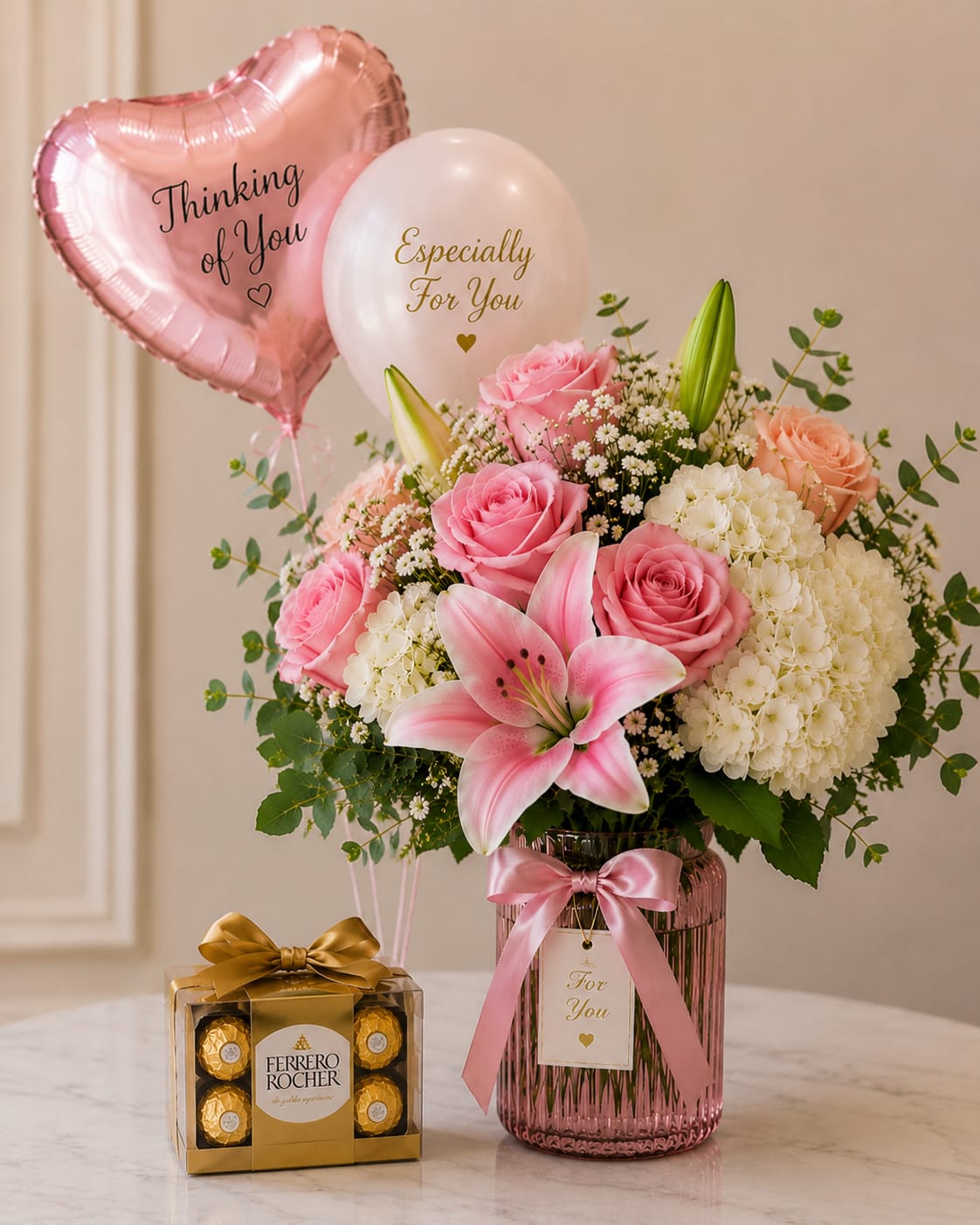 Petals, Pops & Chocolate Drops Flower Bouquet