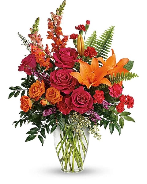 Hot Pink Sunset Flower Bouquet