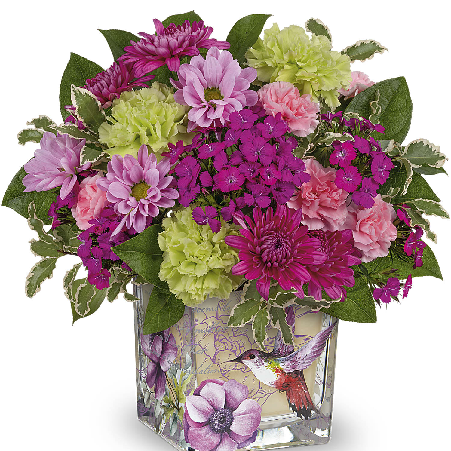 Hummingbird Garden Flower Bouquet