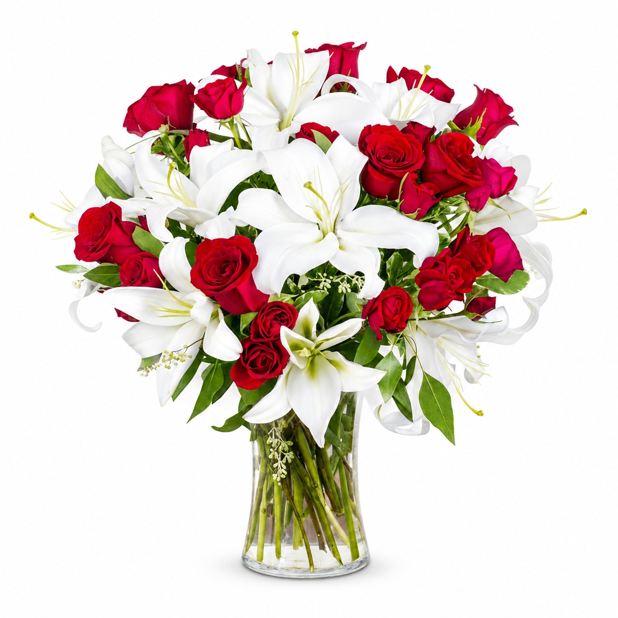Red & White Wondrous Bouquet