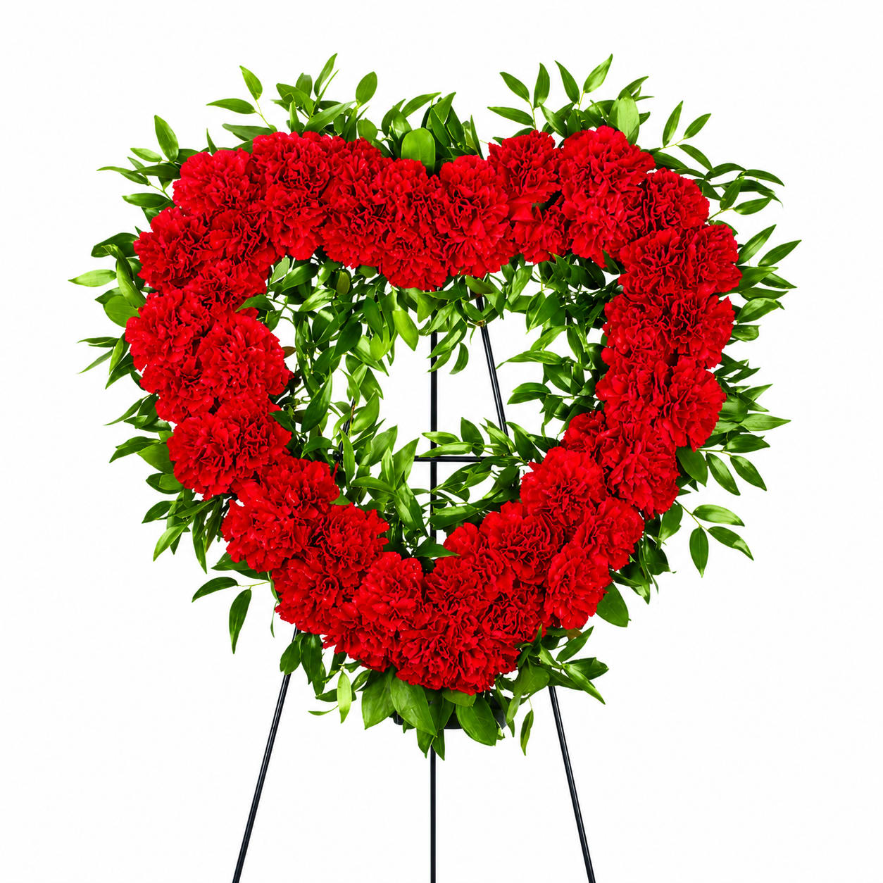 Carnation Heart Wreath