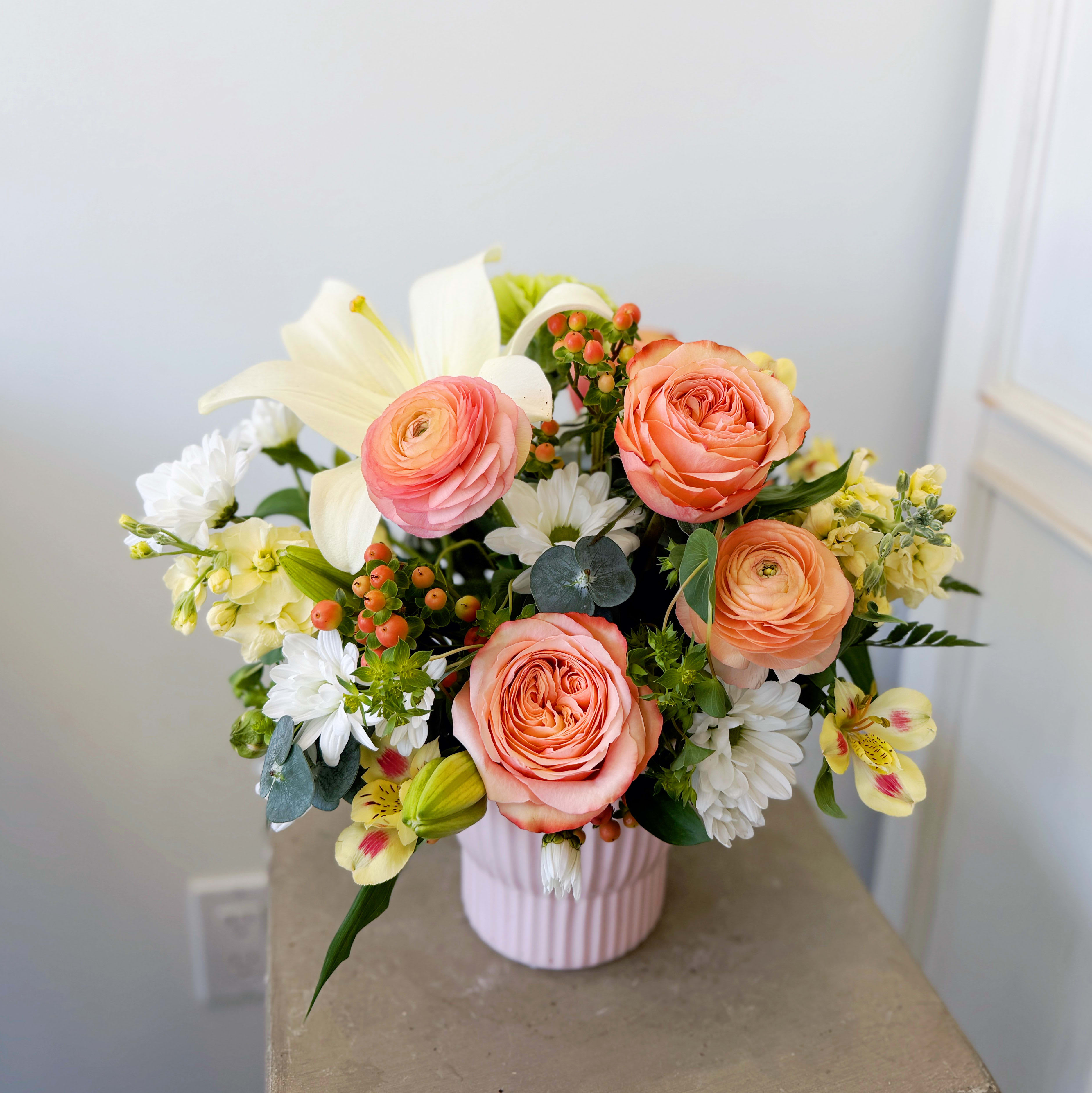 Peach Blossom Flower Bouquet