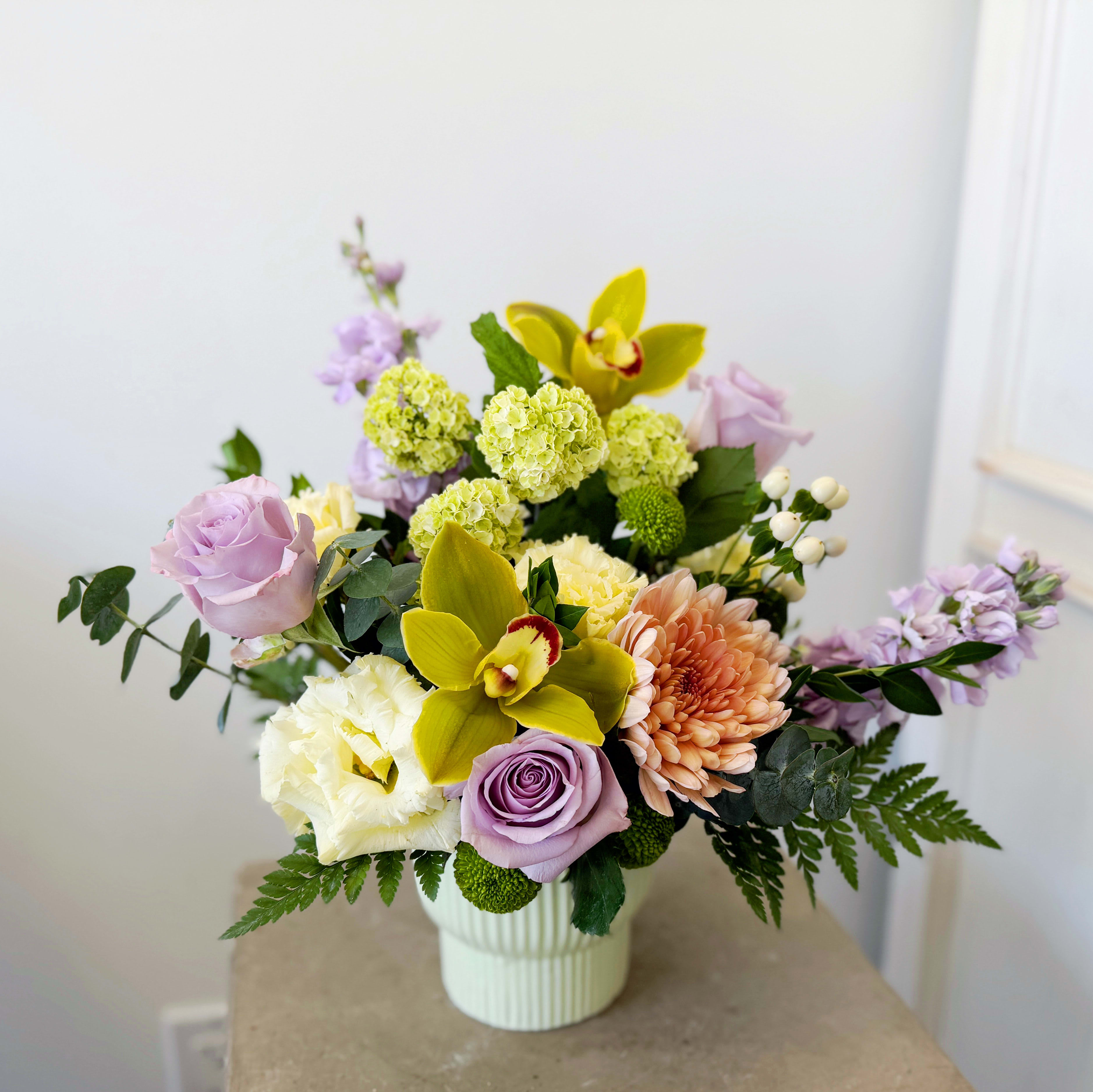 Lavender & Lime Flower Bouquet