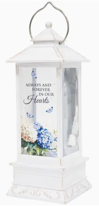 "in Our Hearts" Water Glitter Lantern