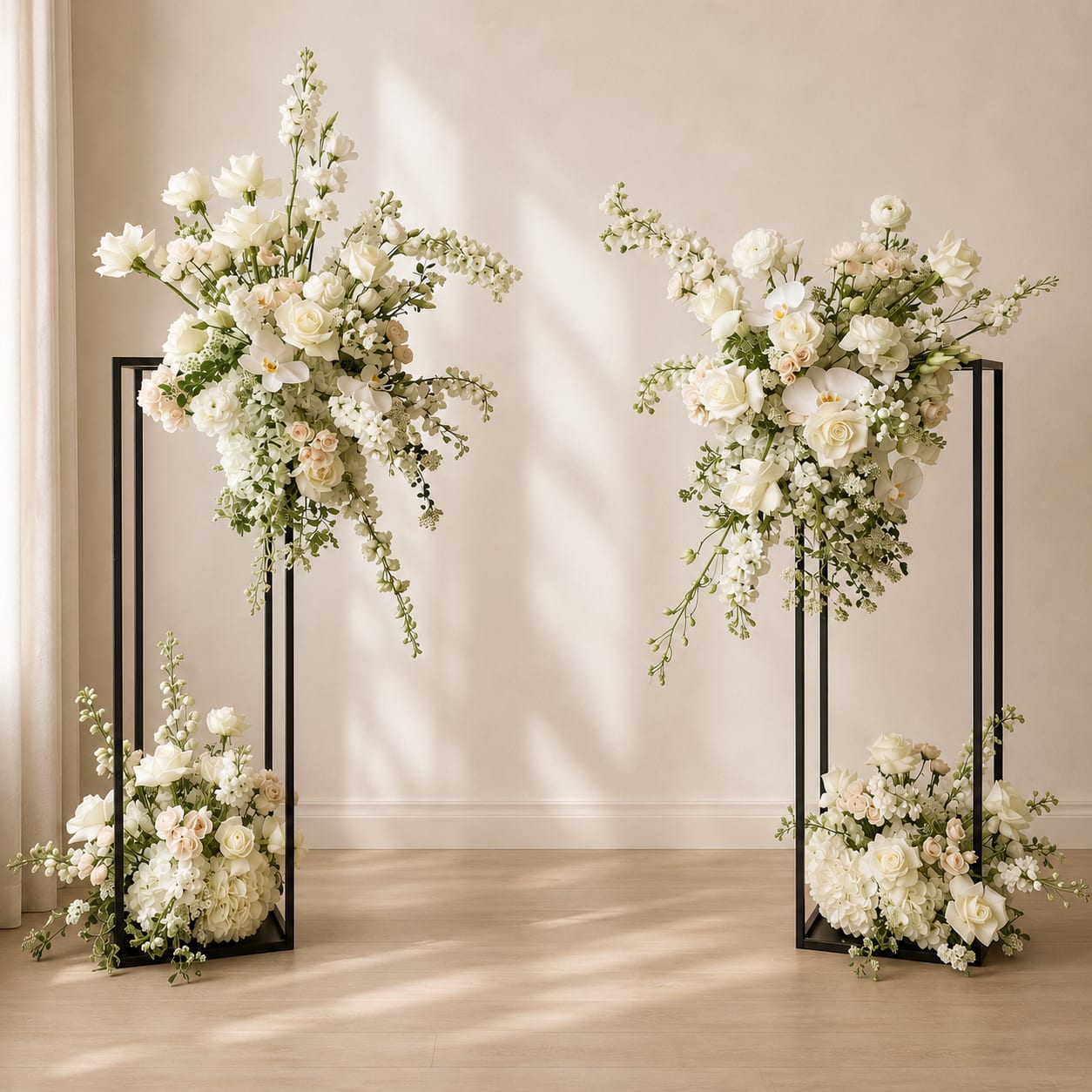 Modern Pedestal Frame Ceremony Decor