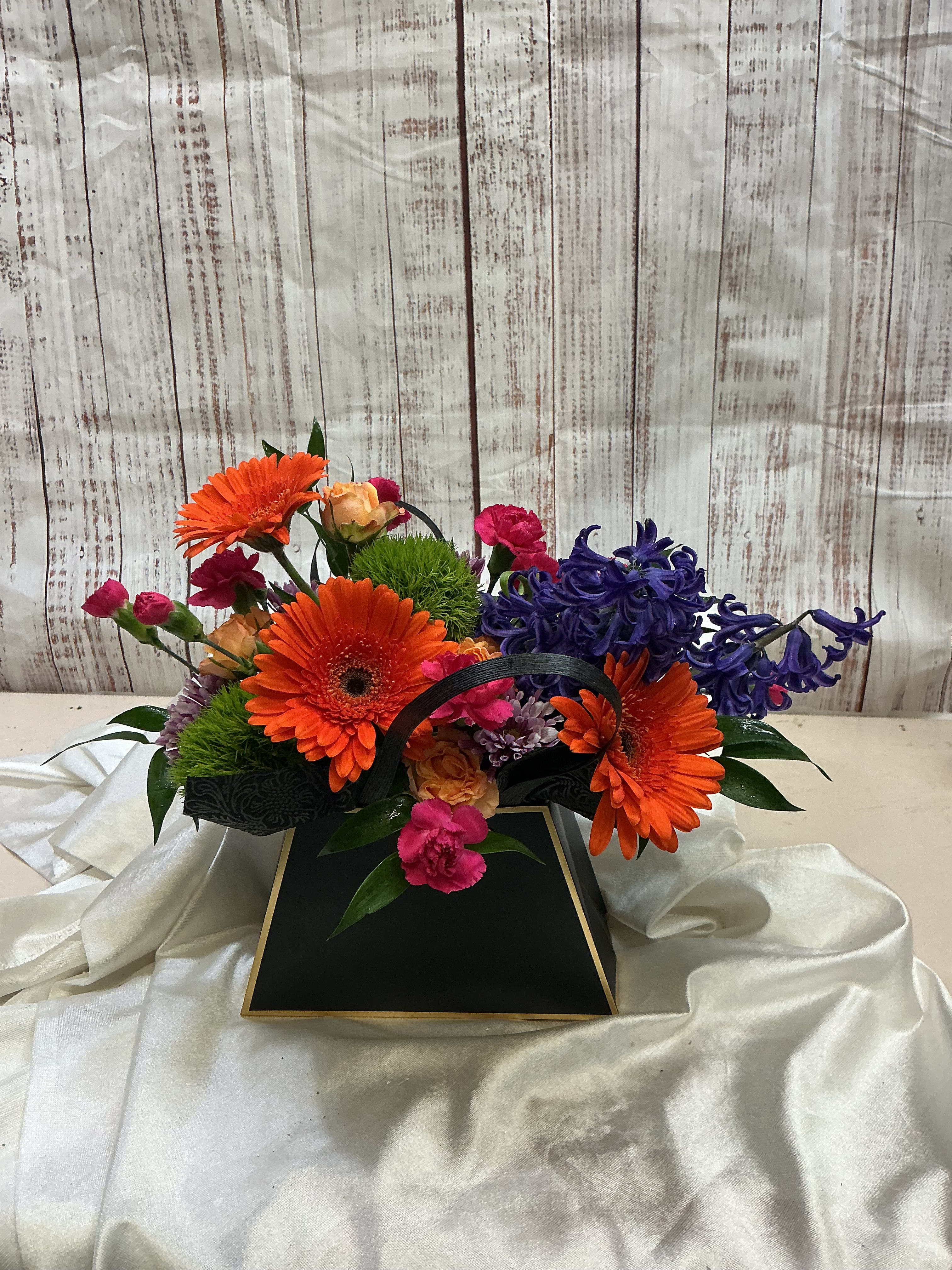 Flowers in a Purse Flower Bouquet
