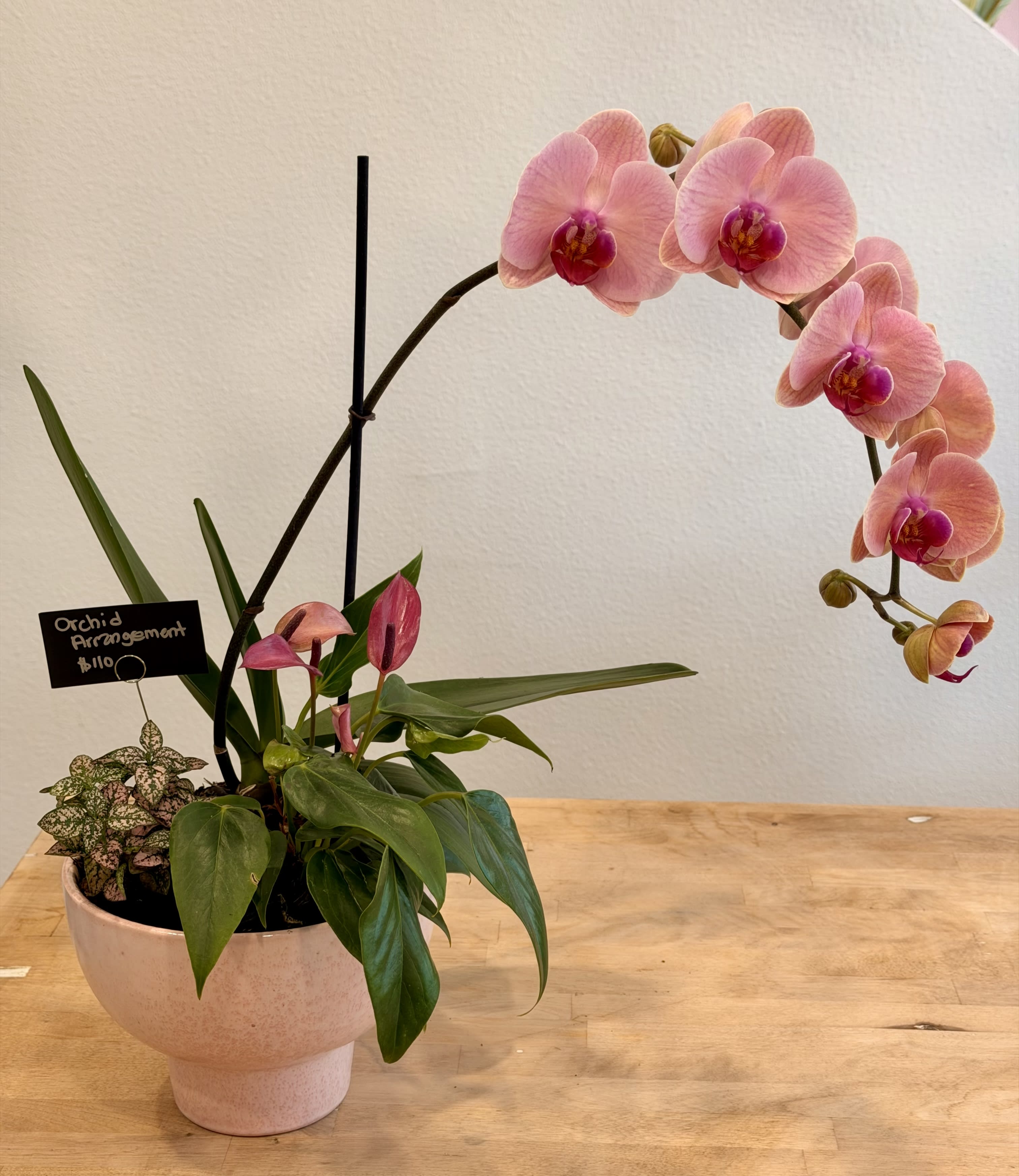 Pink Orchid Arrangement 1 Flower Bouquet